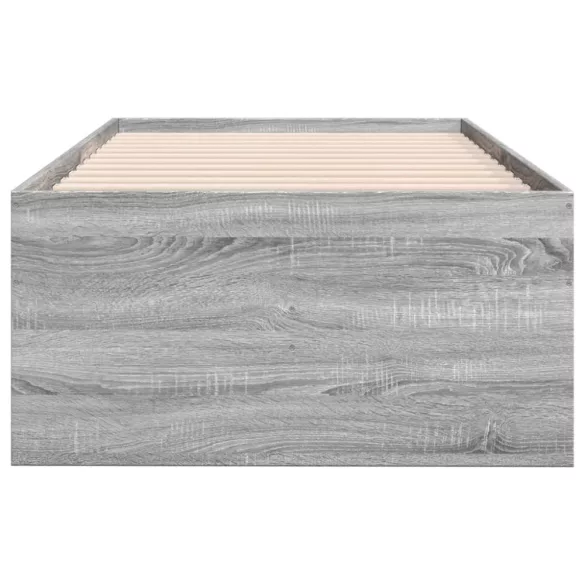 szürke sonoma kanapéágy fiókkal matrac nélkül 90x200 cm