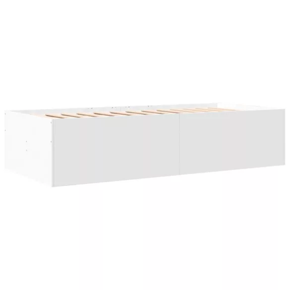 fehér kanapéágy fiókkal matrac nélkül 90x190 cm