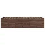 barna tölgy kanapéágy fiókkal matrac nélkül 75x190 cm