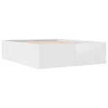 fehér szerelt fa ágykeret 150 x 200 cm