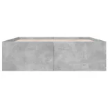 betonszürke szerelt fa ágykeret 150 x 200 cm