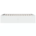 fehér szerelt fa ágykeret 140 x 200 cm