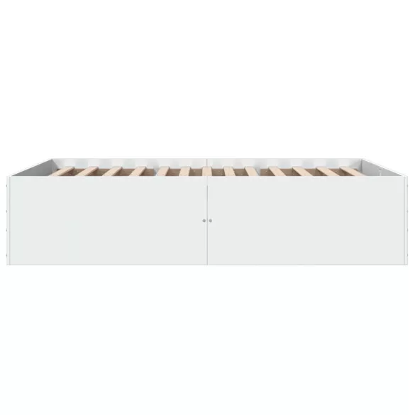 fehér szerelt fa ágykeret 140 x 200 cm