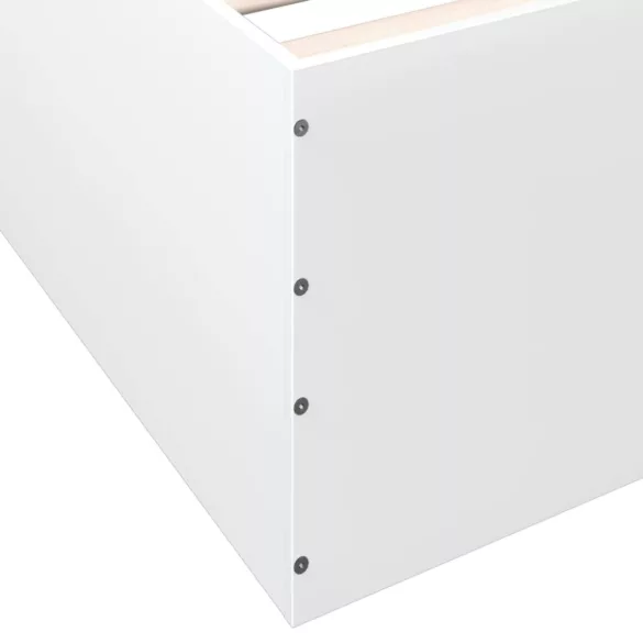 fehér szerelt fa ágykeret 140 x 200 cm