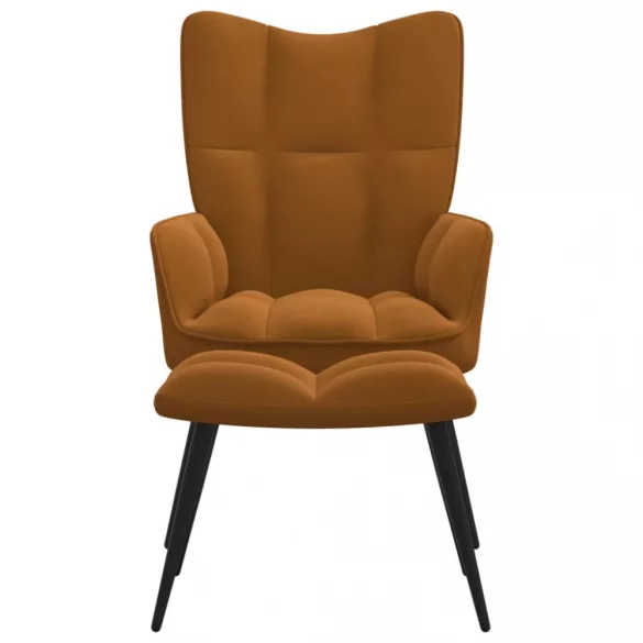 barna bársony pihenőszék lábtartóval