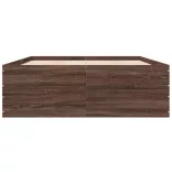 barna tölgyszínű szerelt fa ágykeret 120 x 200 cm