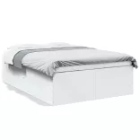 fehér szerelt fa ágykeret 135 x 190 cm