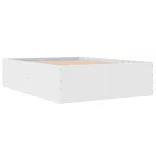 fehér szerelt fa ágykeret 135 x 190 cm