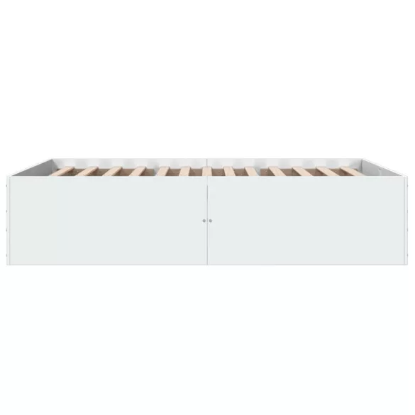 fehér szerelt fa ágykeret 135 x 190 cm