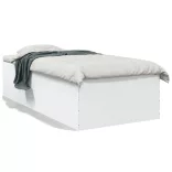 fehér szerelt fa ágykeret 90 x 200 cm