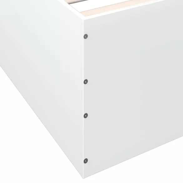 fehér szerelt fa ágykeret 90 x 200 cm