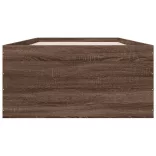 barna tölgyszínű szerelt fa ágykeret 90 x 200 cm