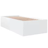 fehér szerelt fa ágykeret 90 x 190 cm
