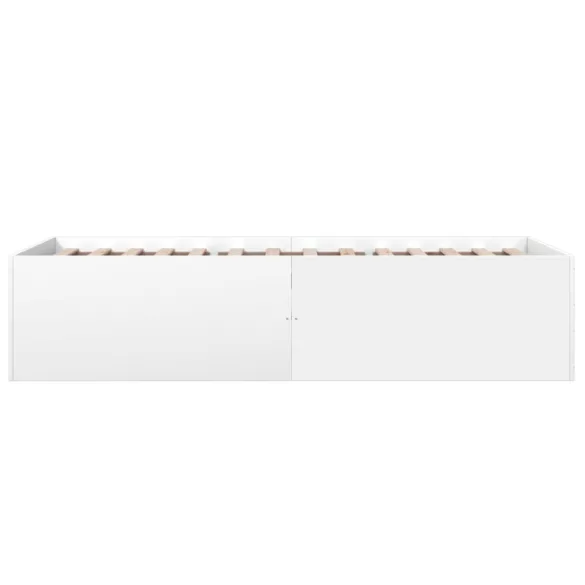 fehér szerelt fa ágykeret 90 x 190 cm