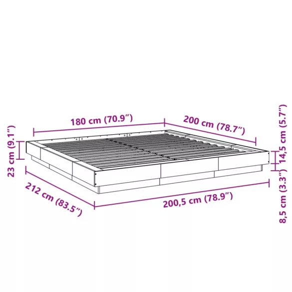fehér szerelt fa ágykeret 180 x 200 cm