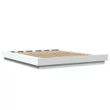 fehér szerelt fa ágykeret 150 x 200 cm