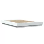 fehér szerelt fa ágykeret 140 x 200 cm