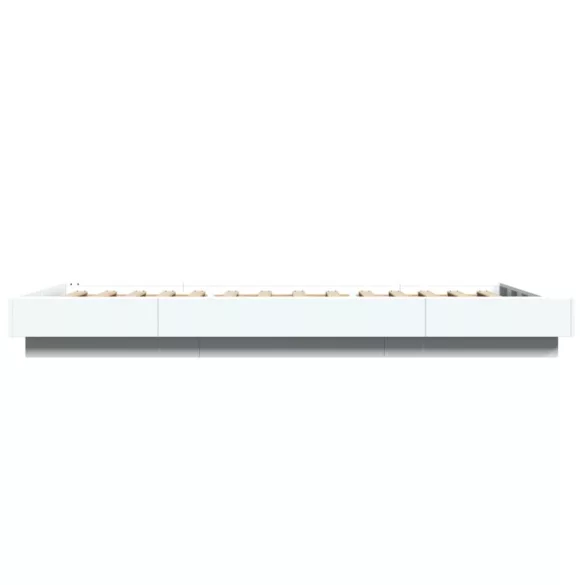 fehér szerelt fa ágykeret 90 x 200 cm