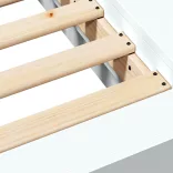 fehér szerelt fa ágykeret 90 x 190 cm