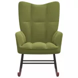 világoszöld bársony hintaszék