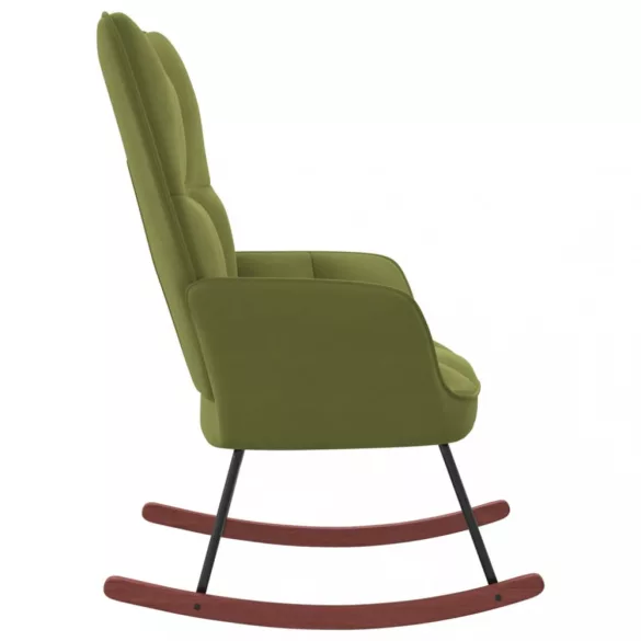 világoszöld bársony hintaszék