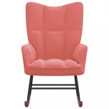 rózsaszín bársony hintaszék