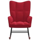 bordó bársony hintaszék