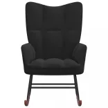 fekete bársony hintaszék