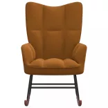 barna bársony hintaszék