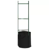 6 db acél és polipropilén paradicsomketrec növényzsákkal 116 cm