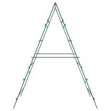 2 db A-alakú acél kerti rács kúszónövényekhez