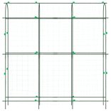 2 db U-alakú acél kerti rács kúszónövényekhez