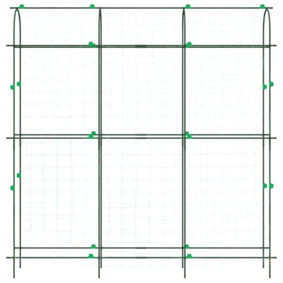 2 db U-alakú acél kerti rács kúszónövényekhez