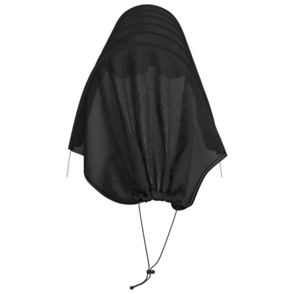 3 db fekete acél és polietilén hálóalagút