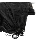 3 db fekete acél és polietilén hálóalagút