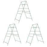 3 db A-alakú acél kerti rács kúszónövényekhez