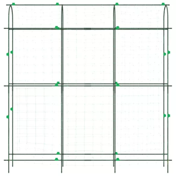 3 db U-alakú acél kerti rács kúszónövényekhez