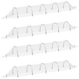 4 db üvegszál és polipropilén hálóalagút 1,5 x 5 m