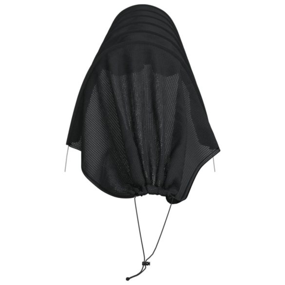 4 db fekete acél és polietilén hálóalagút