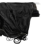 4 db fekete acél és polietilén hálóalagút