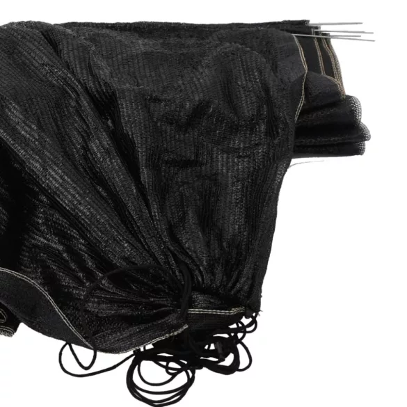 4 db fekete acél és polietilén hálóalagút