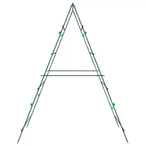 4 db A-alakú acél kerti rács kúszónövényekhez