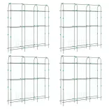 4 db U-alakú acél kerti rács kúszónövényekhez