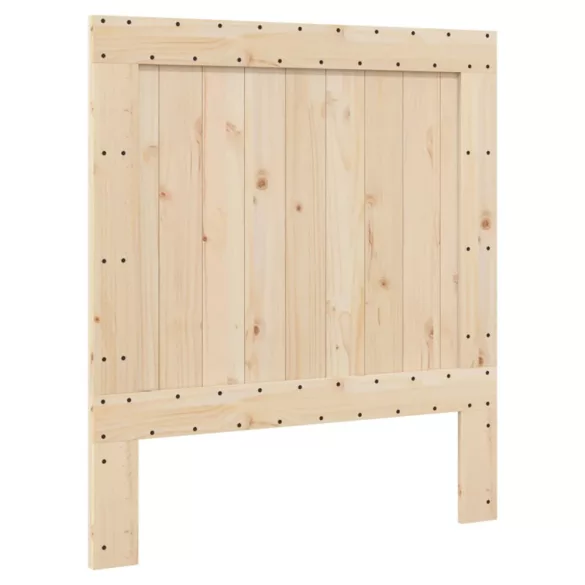 tömör fenyőfa ágykeret fejtámlával 90 x 200 cm