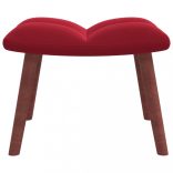 bordó bársony hintaszék lábtartóval