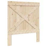 tömör fenyőfa ágykeret fejtámlával 90 x 200 cm