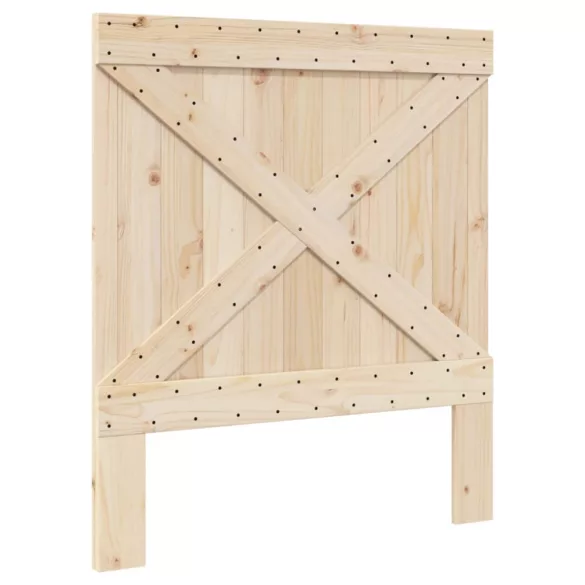 tömör fenyőfa ágykeret fejtámlával 90 x 200 cm