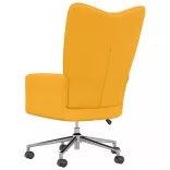 mustársárga bársony pihenőfotel