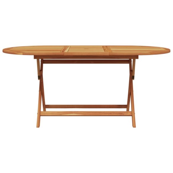 7 részes fekete polyrattan és tömör fa kerti étkezőgarnitúra