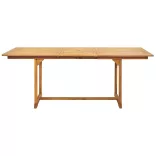 7-részes fekete polipropilén és tömör fa kerti étkezőgarnitúra